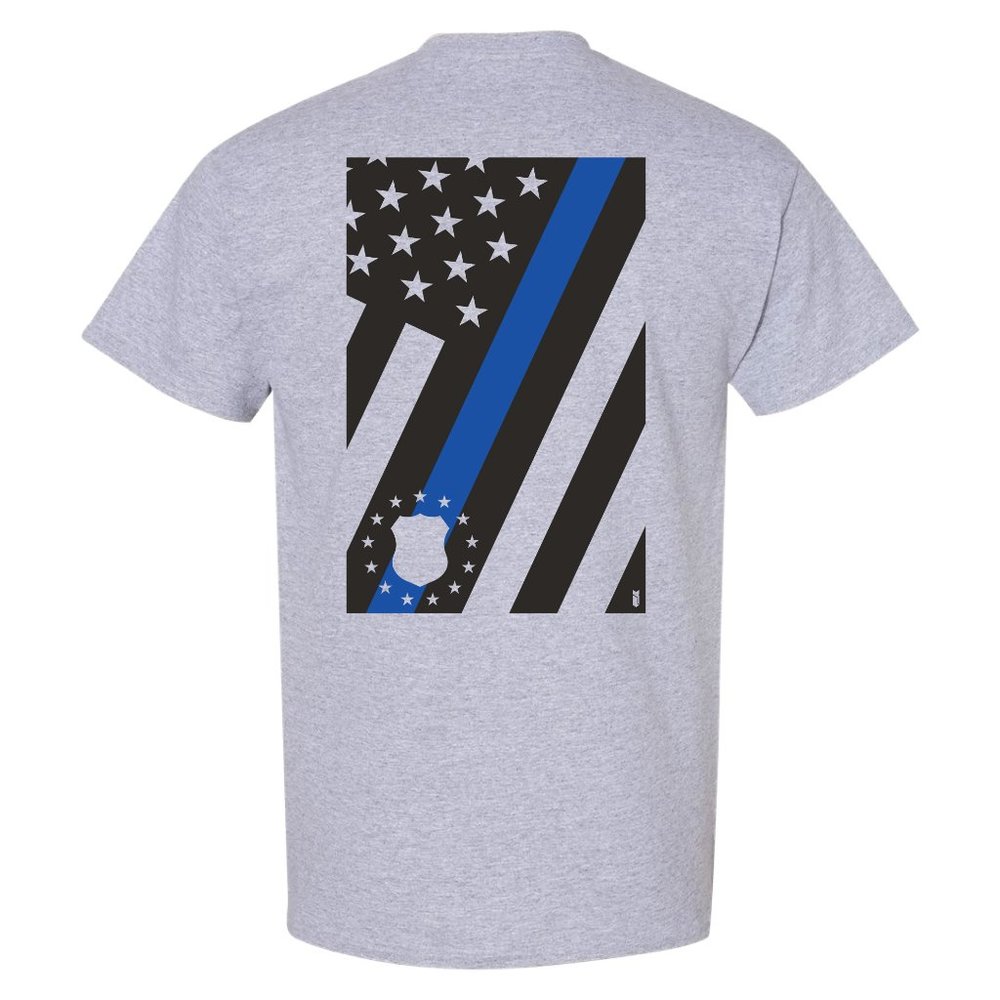 Unisex Blue Line Police Flag Shirt